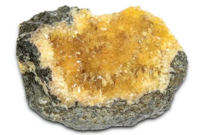 Intense Orange Calcite Crystal Cluster - Poland #332042